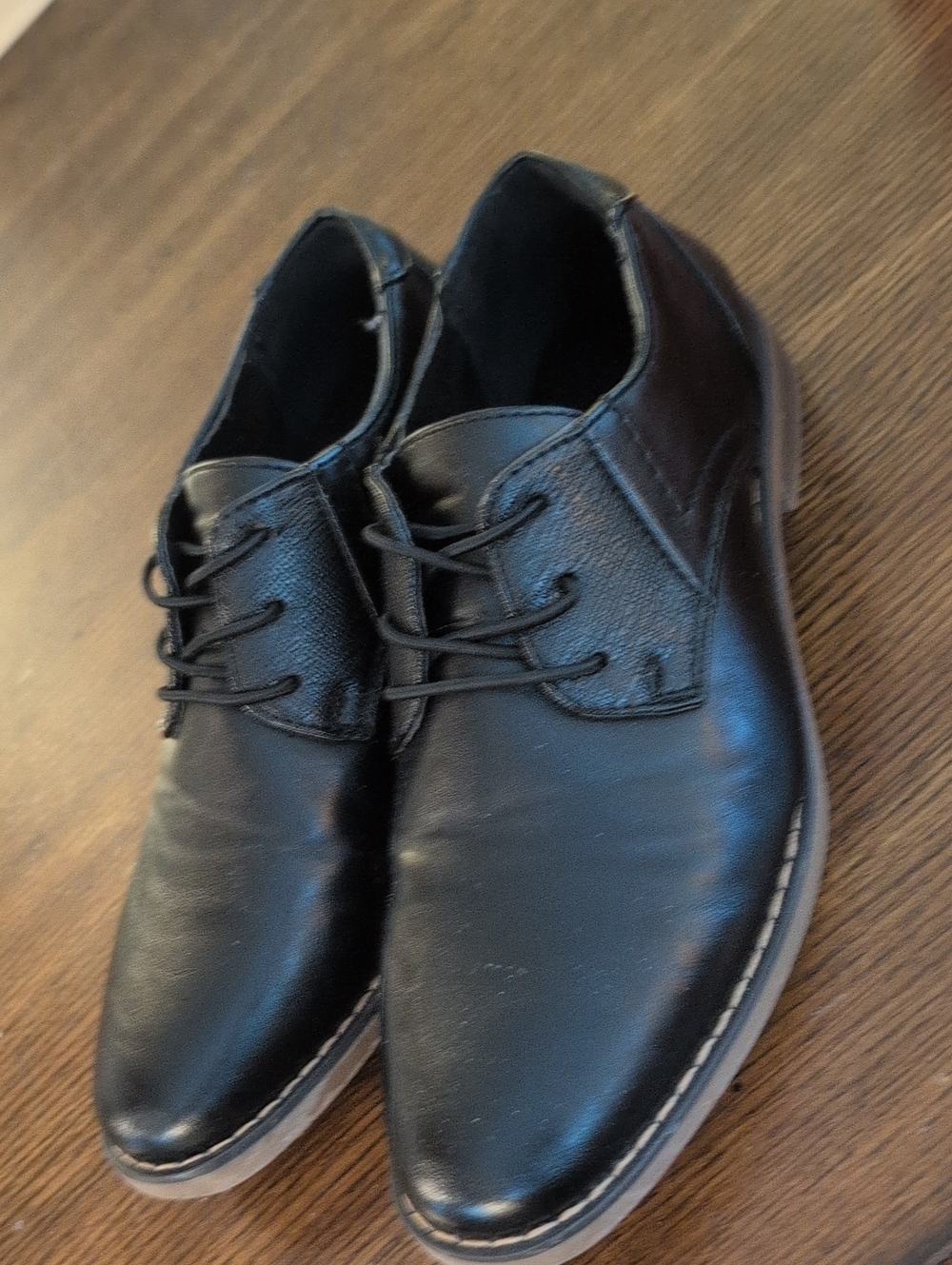 Deer Stags Black Men's Lace-Up Oxfords